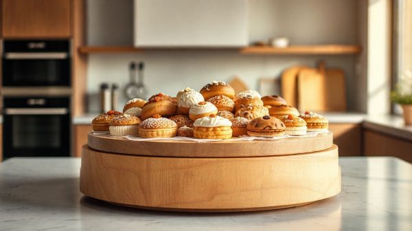 Les 5 meilleurs plateaux tournants pour une pâtisserie organisée